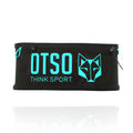 OTSO - Cinturón de correr unisex - Black & Turquoise