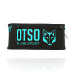 OTSO - Cinturón de correr unisex - Black & Turquoise
