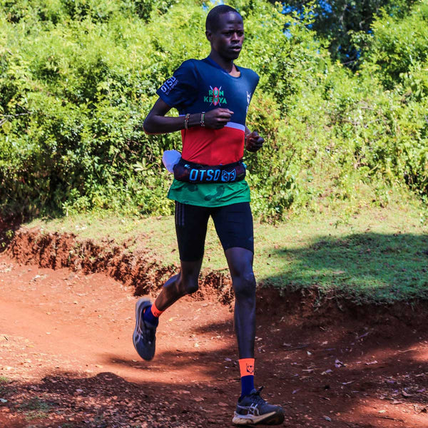 OTSO - Cinturón de correr unisex - Black & Turquoise