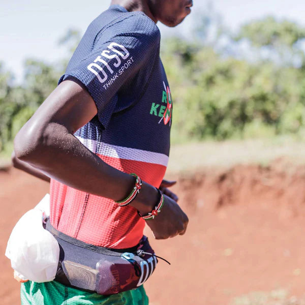 OTSO - Cinturón de correr unisex - Black & Turquoise