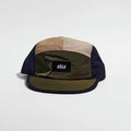 GORRA VÅGA PACER - Navy Blue / Utility Green / Taupe