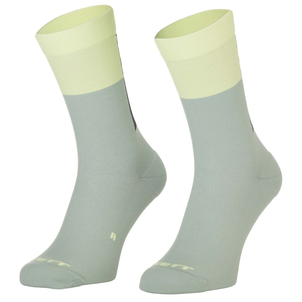 Scott Calcetin Block Stripe Crew Color Spray Grey/acid Yellow