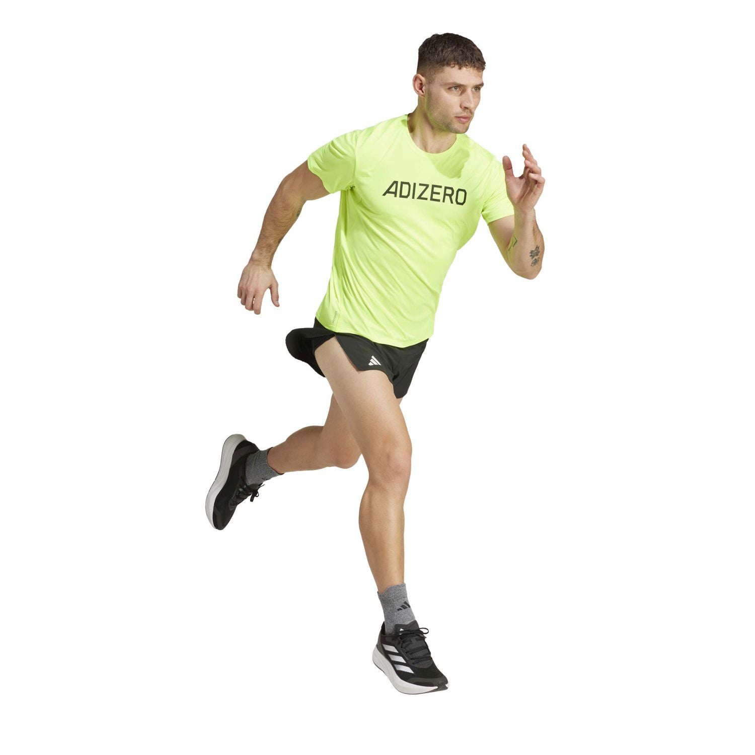 Adidas Pantalon Corto Adizero E Split - Black