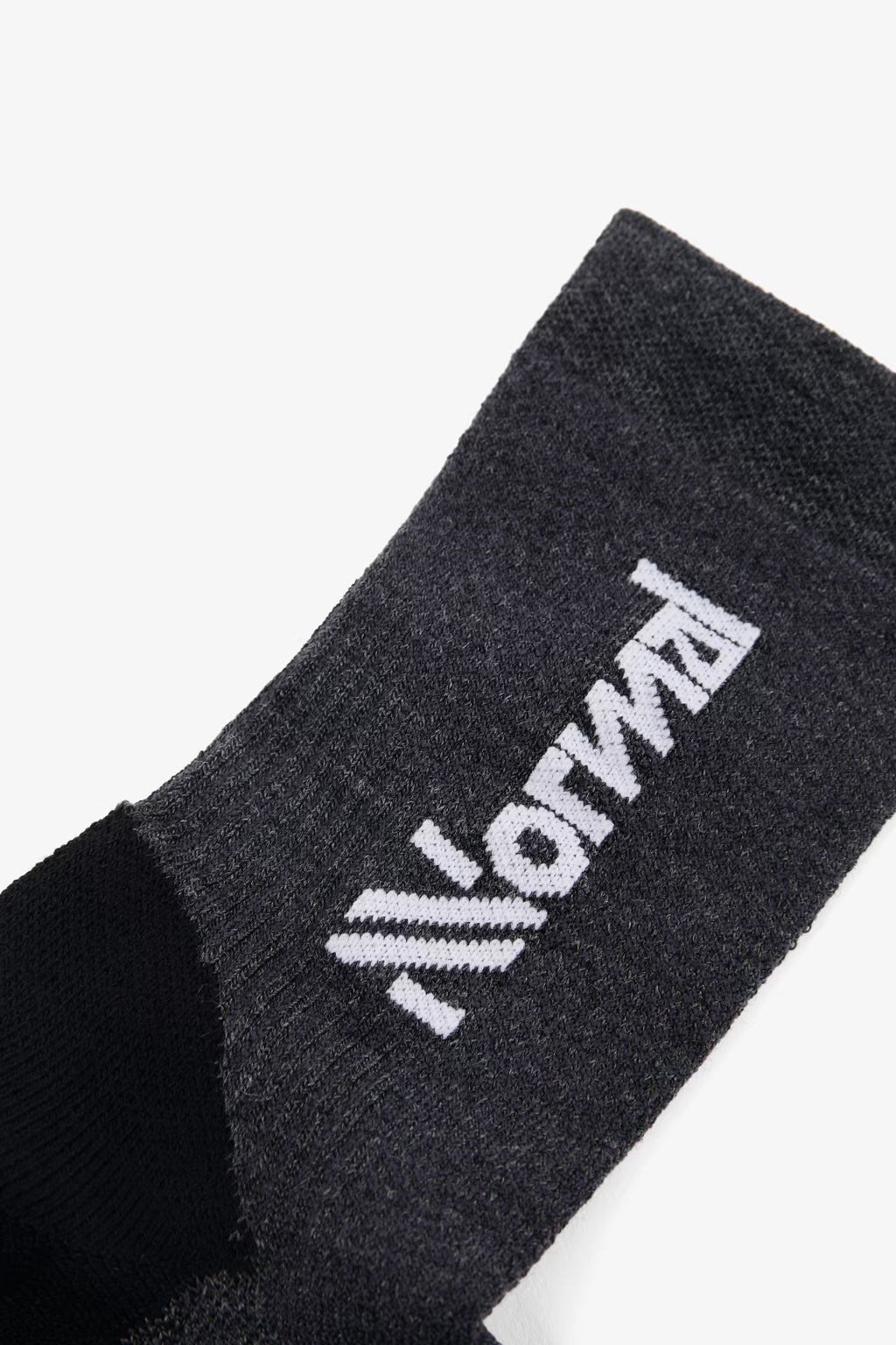 Nnormal Merino Sock Black Medium cut