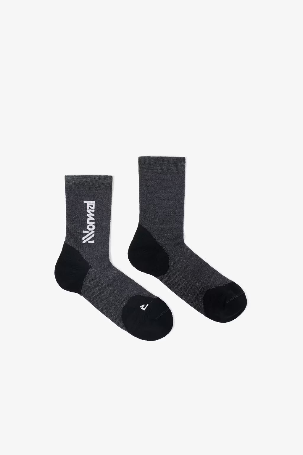 Nnormal Merino Sock Black Medium cut