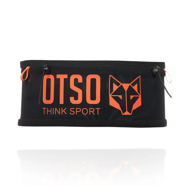 OTSO - Cinturón de correr unisex - Black & Orange