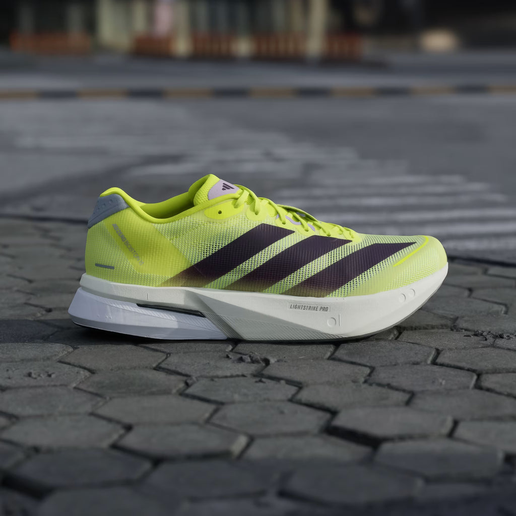 Zapatilla Adidas Adizero Boston 13 - Solar Yellow / Aurora Plum / Powder Plum