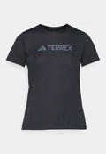 CAMISETA MUJER ADIDAS TERREX - MULTI LOGO TECH - BLACK