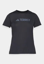 CAMISETA MUJER ADIDAS TERREX - MULTI LOGO TECH - BLACK