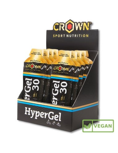GEL ENERGÉTICO CROWN HYPERGEL 30 HYDRO - Cafeína 80mg - Neutro
