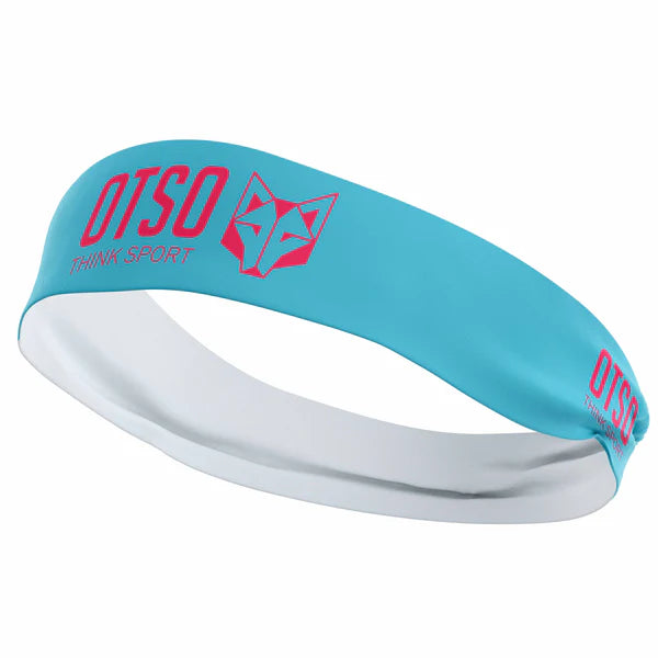 Cinta de cabeza - OTSO Sport Light Blue / Fluo Pink