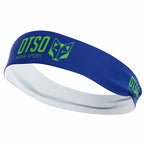 Cinta de cabeza - OTSO Sport Electric Blue / Fluo Green 10cm
