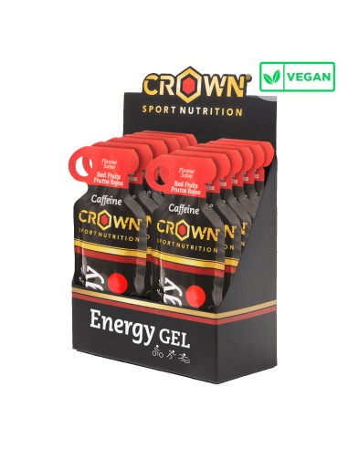 GEL ENERGÉTICO CROWN ENERGY GEL - Cafeína 64mg - Frutos Rojos