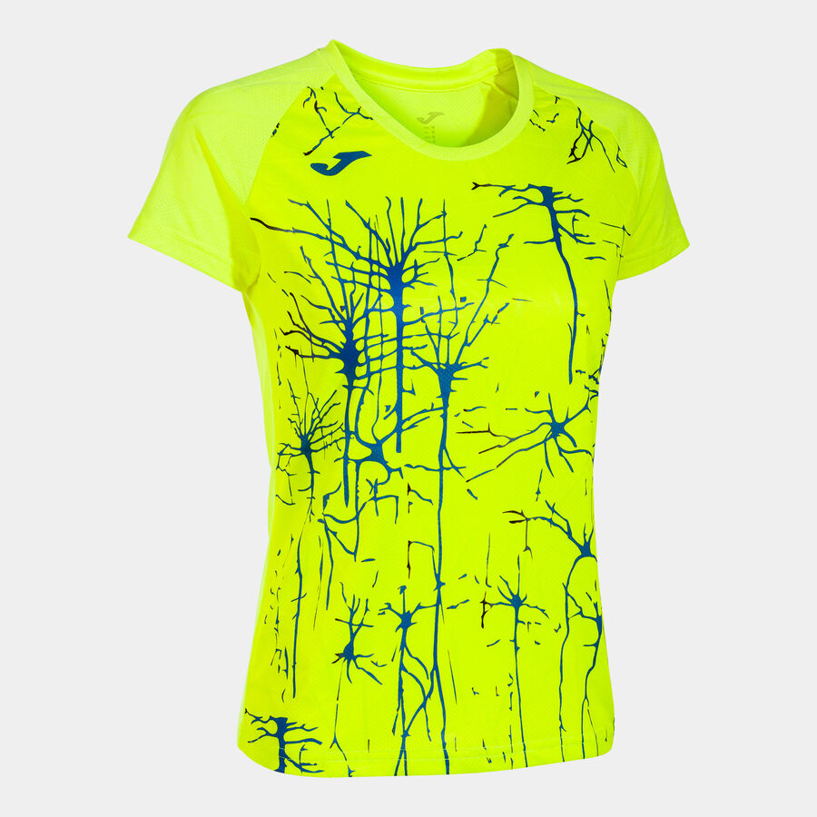 Camiseta Joma manga corta mujer Elite IX amarillo flúor