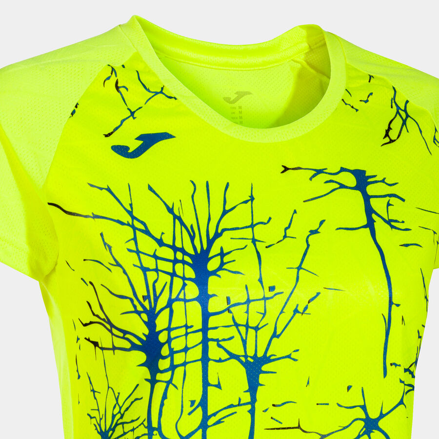 Camiseta Joma manga corta mujer Elite IX amarillo flúor