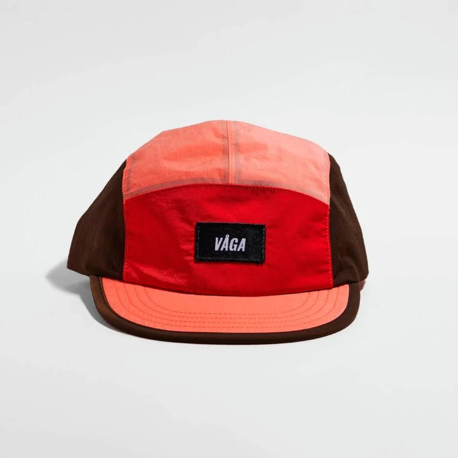 GORRA VÅGA PACER - Flame Red / Coral / Brown