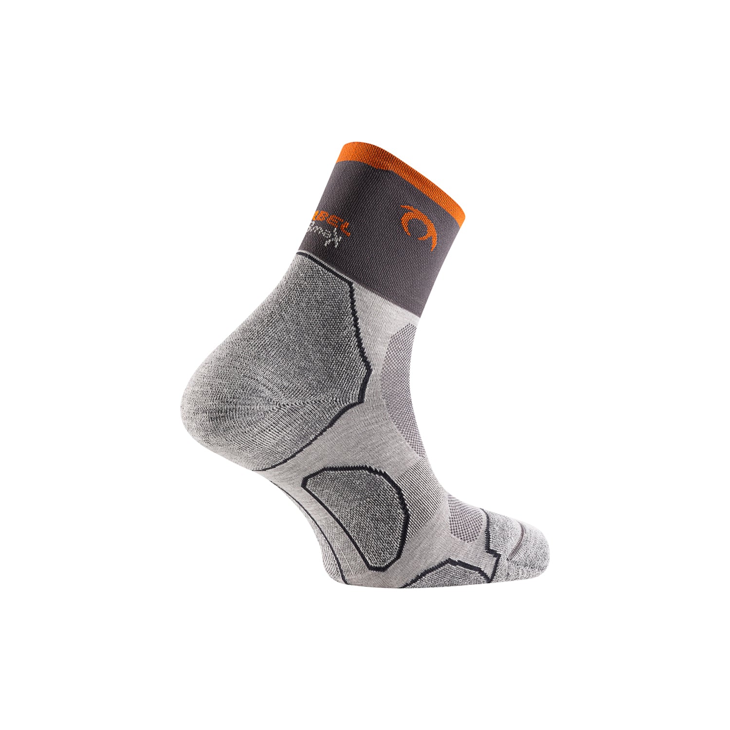 Calcetines LURBEL - Desafio four - Gris hielo / Naranja