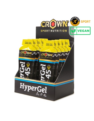 GEL ENERGÉTICO CROWN HYPERGEL 45 - Limón