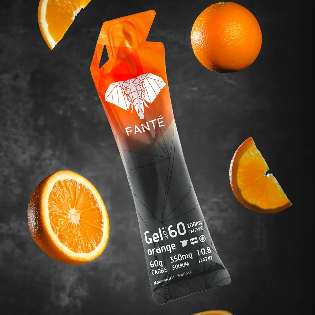 GEL ENERGÉTICO FANTÉ GEL 60 - Cafeína 200mg - Naranja
