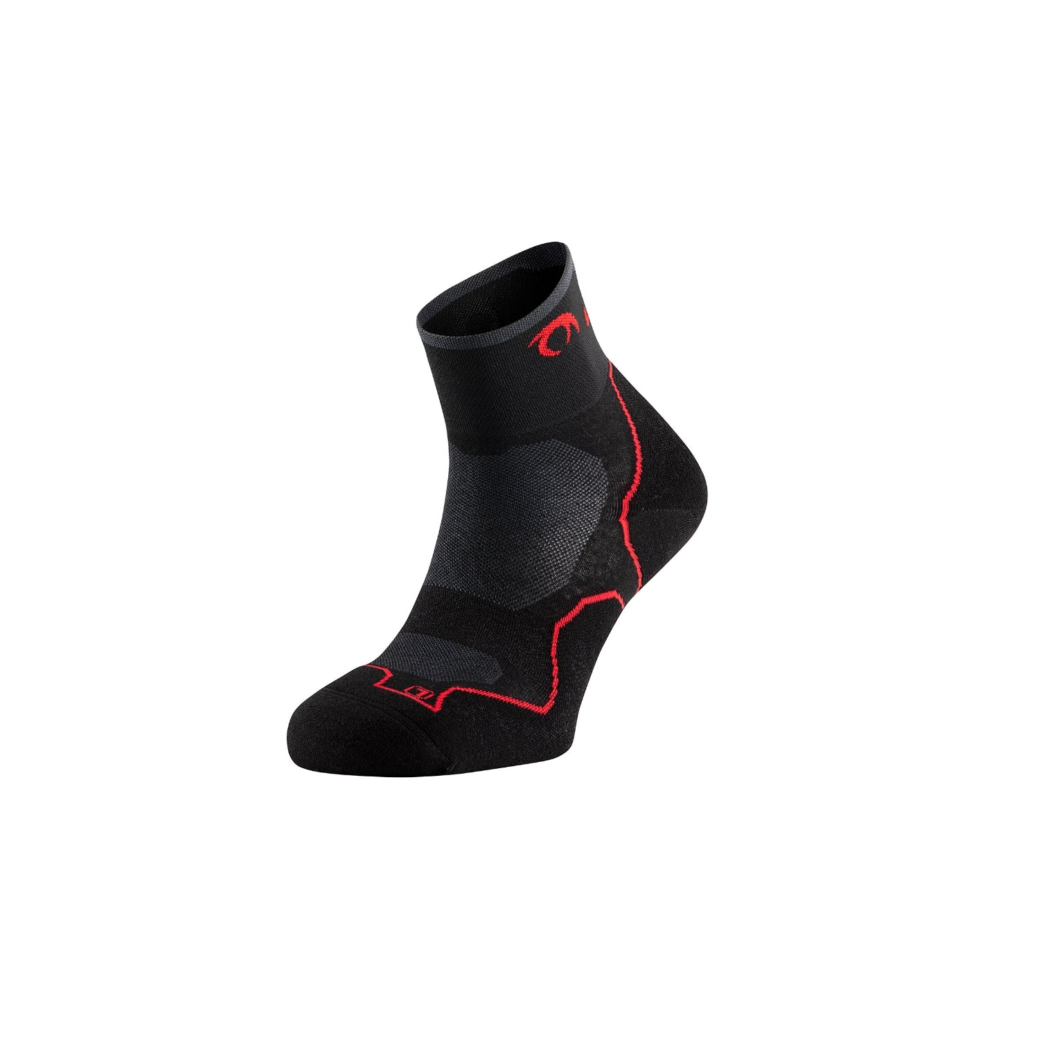 Calcetines LURBEL - Desafio three - Negro / Rojo