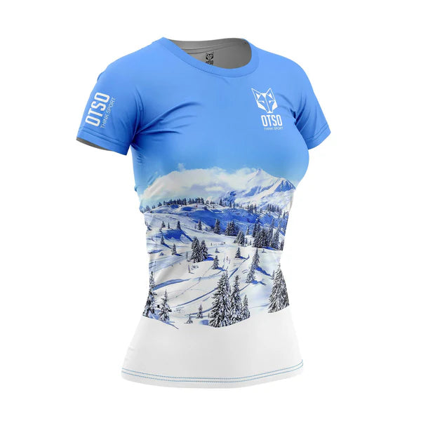 Camiseta OTSO manga corta mujer - Snow Forest