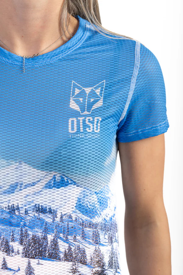 Camiseta OTSO manga corta mujer - Snow Forest