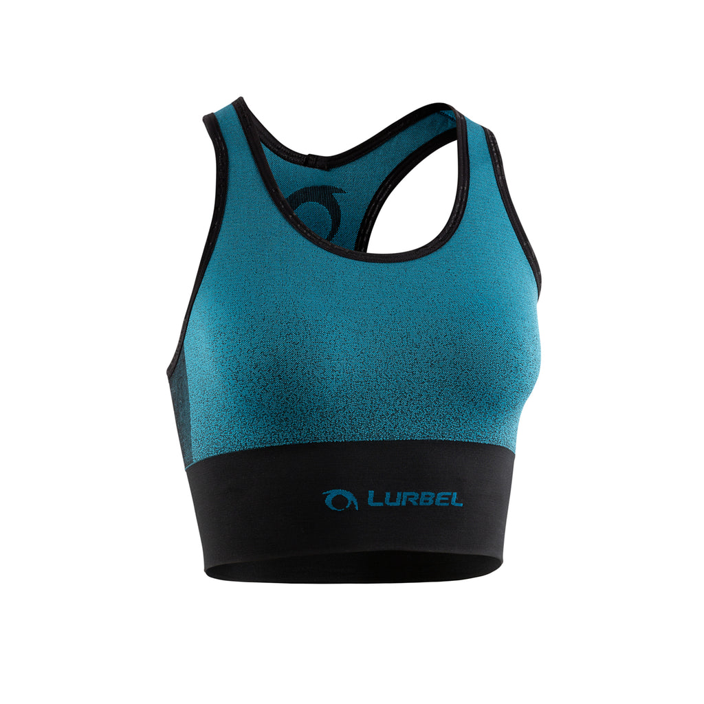 Top deportivo LURBEL Venus - Turquesa / Negro