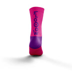 Calcetines OTSO Multisport Medium Cut - Flooow fluo pink & violet